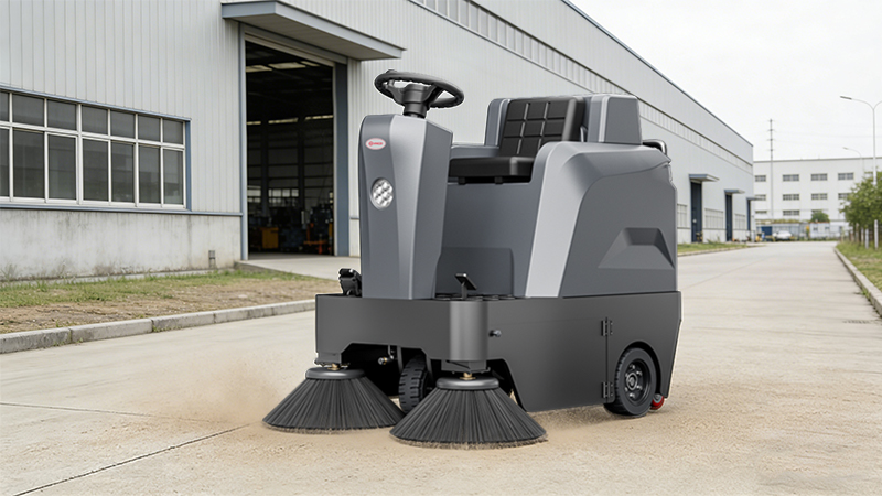 科技賦能廠區(qū)，湖北恒泰電線電纜有限公司引入揚子YZ-S4駕駛式掃地機