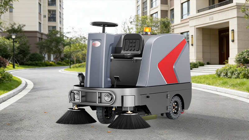 綠境物業(yè)引進(jìn)揚(yáng)子YZ-S5駕駛式掃地機(jī)，開(kāi)啟高效清潔新篇章